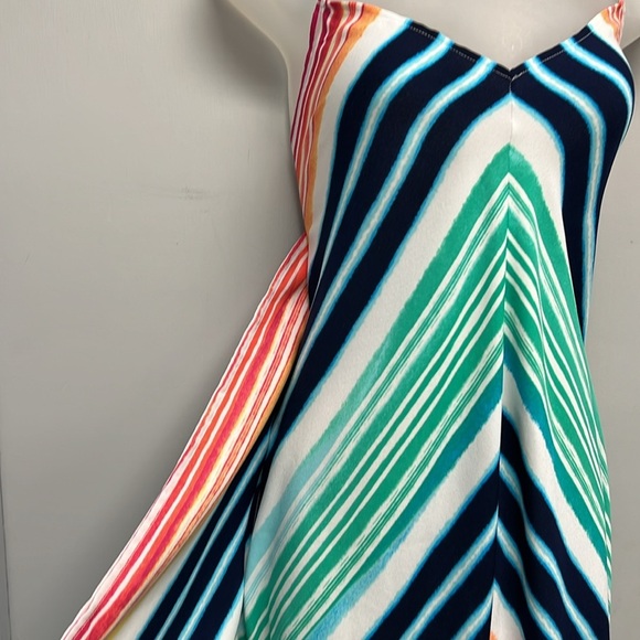 Tommy Bahama Rainbow Chevron Maxi Scarf Dress Swim Cover-Up Size L/XL - Picture 5 of 11